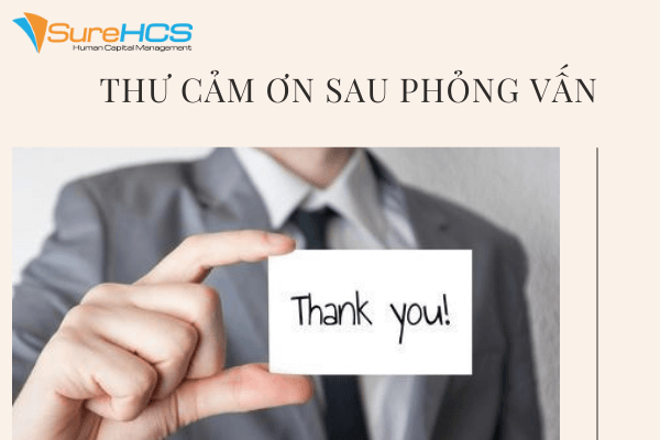 thư cảm ơn sau phỏng vấn bằng tiếng anh