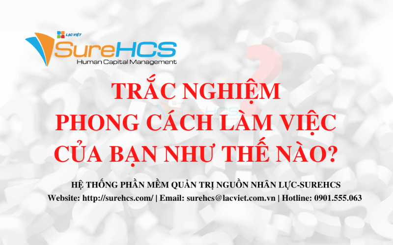 Trắc nghiệm tính cách công việc