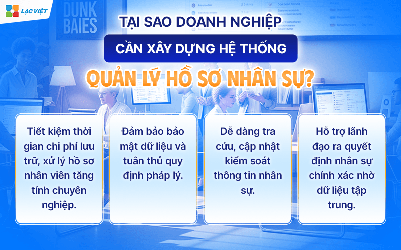Tại sao doanh nghiệp nên sử dụng phần mềm quản lý hồ sơ nhân sự?