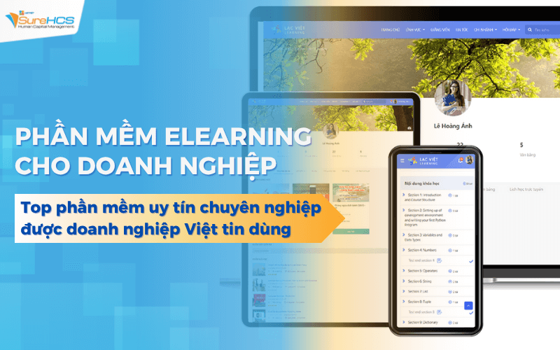 Top phần mềm E-Learning uy tín được hàng trăm doanh nghiệp Việt tin dùng