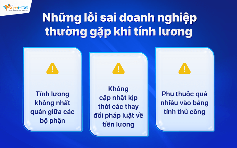 Những sai lầm doanh nghiệp thường gặp khi áp dụng cách tính lương