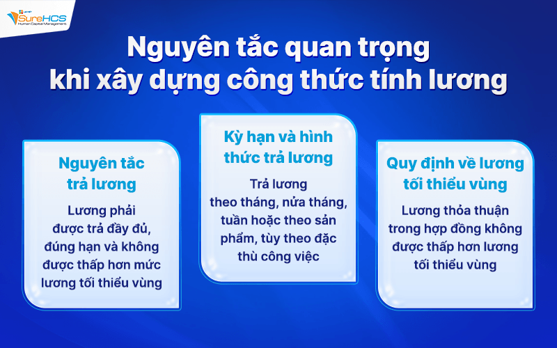 Nguyên tắc quan trọng khi xây dựng công thức tính lương
