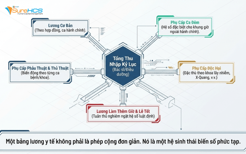LV SureHCS C&B chấm công tính lương cho Bệnh viện – Y
